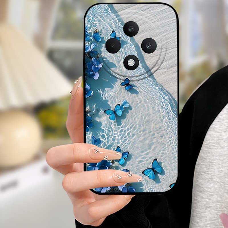 Чехол для Oppo Reno 12F 4G Расписной Чехол Милый Мягкий Силиконовый Чехол для Oppo Reno12 F Reno 12 FS Reno12F F27 5G CPH2687 Черные Чехлы