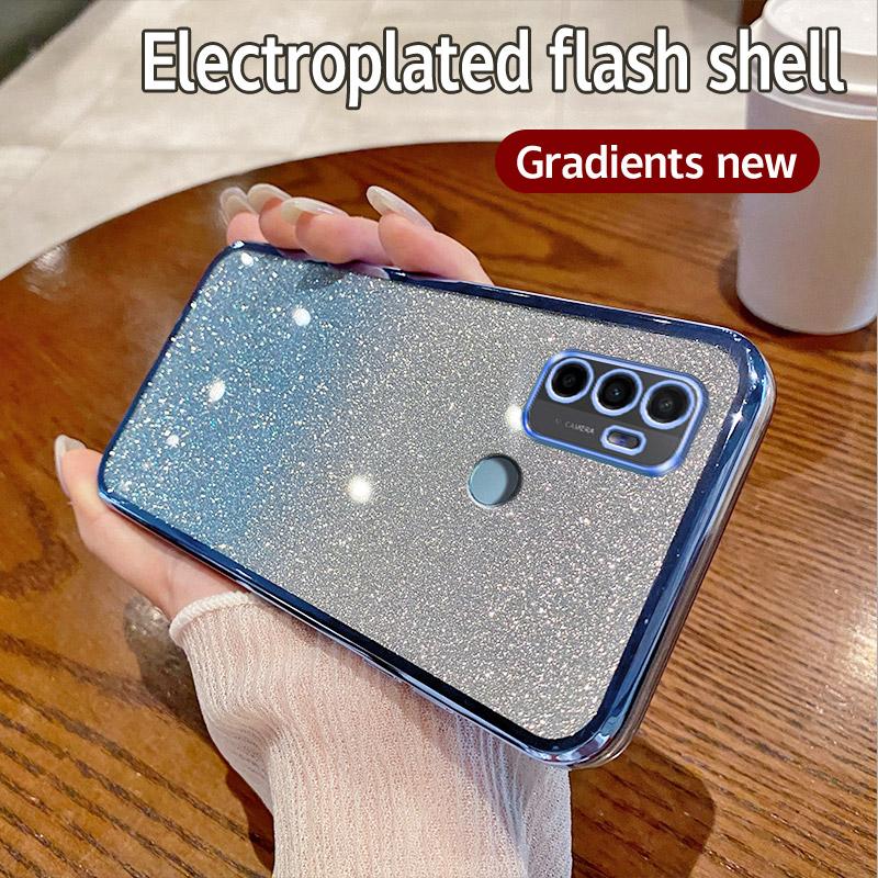 Для OPPO A53 2020 чехол OPPO A53S 4G A33 2020 A11S чехол для телефона блестящий блестящий силиконовый объектив камеры мягкая задняя крышка