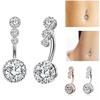1 Piece Navel Piercing Crystal-Steel WomanJewelry Barbell Women Accessories