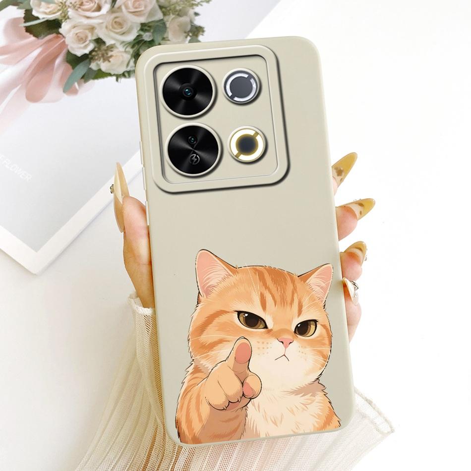 For ITEL P65 Cute Cat Flower Cartoon Phone Case For Itel P671L ItelP65 Shockproof Soft Silicone Covers Bumpers