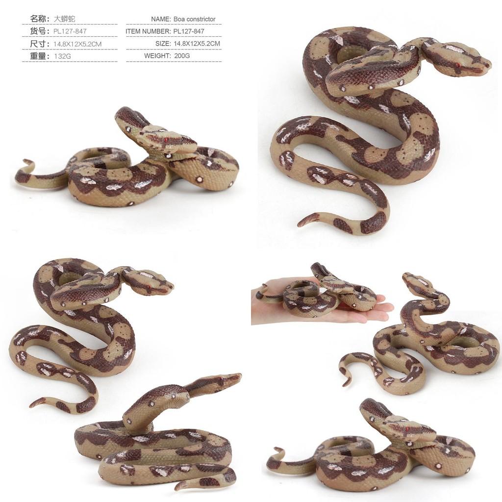 Lifelike Pvc Large Python Snake Model For Imaginative Play And Display