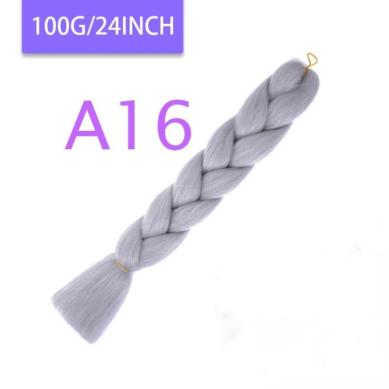 MISQUEEN Yaki Soft Hair Ombre Crochet Braiding Hair Extension For Braid 24 Inch Pink Synthetic Crochet Hair Jumbo Braid Hair