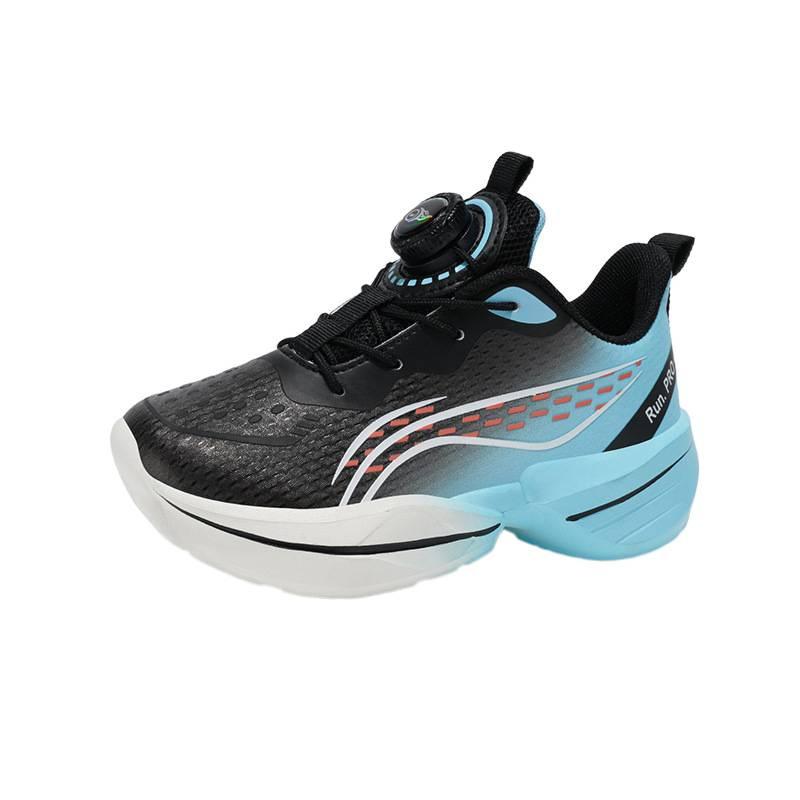 Заводские детские легкие кроссовки для бега удобные и дышащие весенне-осенние вращающаяся пряжка нескользящие уличные мужские и женские спортивные