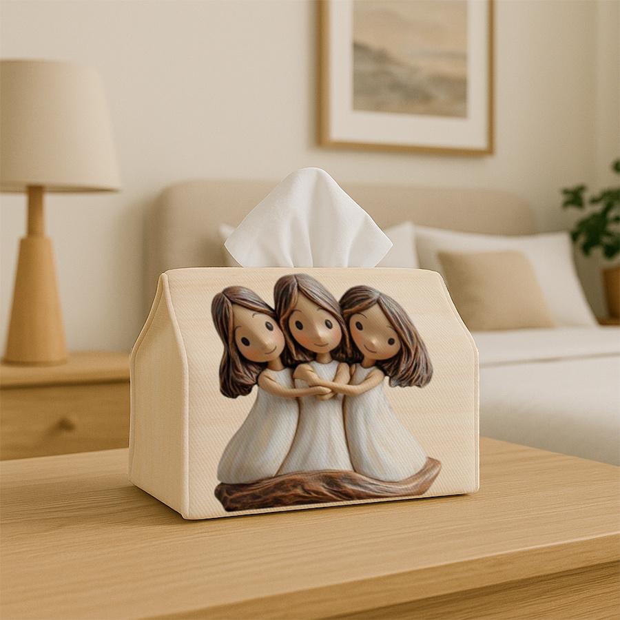 Vintage Tissue Box, Toilet Paper Holder, Paper Towel Dispenser, Suitable for Kitchen, Living Room, Bedroom, Bathroom, Car Tissue Box, Perfect Hallowee