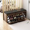 Nordic Wood Shoe Cabinet Home Door Shoe Changing Stool for Living Room Furniture Modern Simple Bench Storage Shoe Rack Organizer