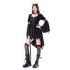 Halloween Witch Costume Adult Black Gothic Dress Stage Costume Mori Witch Hat Costume