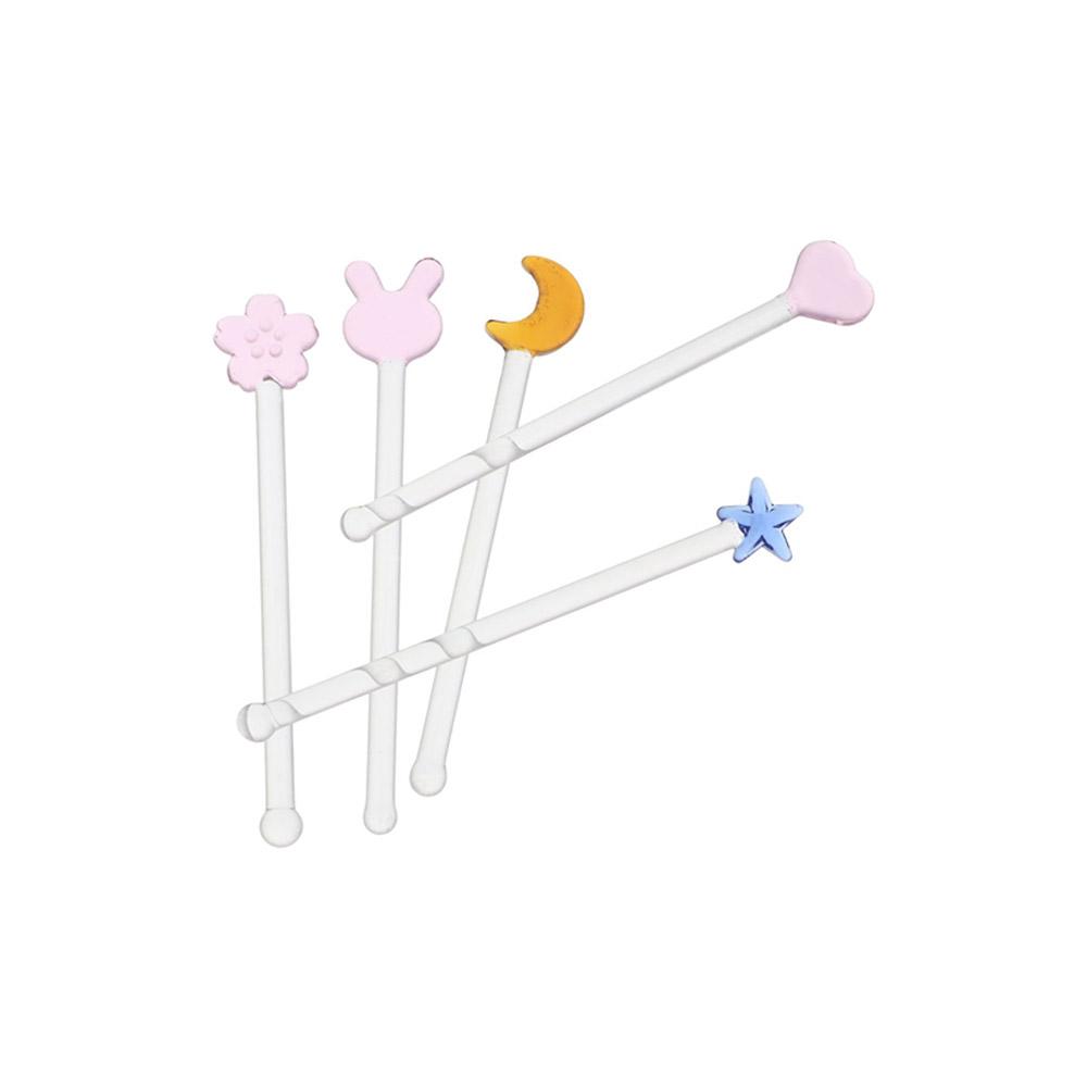 Easy To Use For Family Gatherings High Texture Spoon Stick Stir Bar Swizzle Sticks Dessert Stick