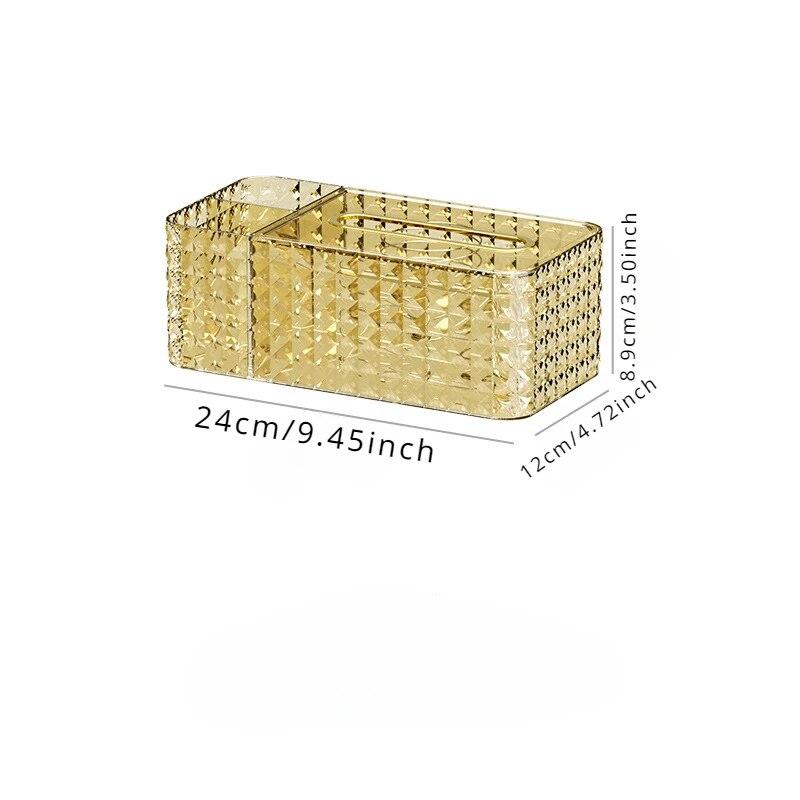 Легкий роскошный диспенсер для салфеток, многофункциональный ящик для хранения влажных салфеток, коробка для домашнего хранения, настольный полноценный ящик для хранения