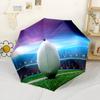 Soccer Field Celebration Portable Automatic Umbrella Folding Umbrella with 8 Ribs Durable Plastic & Iron Travel Essential Fashionable