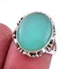 Natural Chrysoprase Gemstone 925 Solid Sterling Silver Jewelry Ring Size 6 O3G78