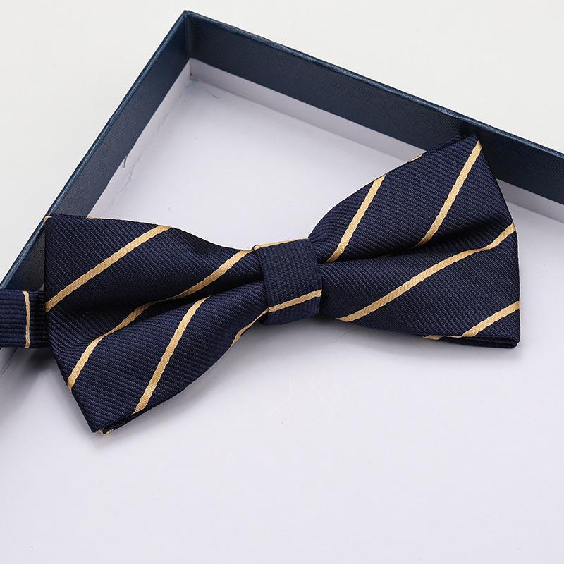 Мужской двухслойный бордово-черный галстук-бабочка - Формальный британский корейский свадебный стиль, Унисекс для женихов и шаферов