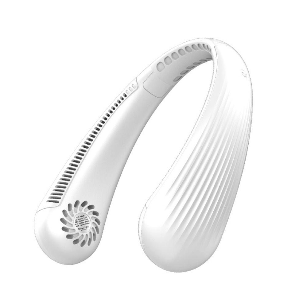 2024 Модернизированный портативный шейный вентилятор Hands Free Персональный мини-безлопастной вентилятор Перезаряжаемый через USB 3-скоростной вентилятор Воздушный охладитель Спорт на открытом воздухе