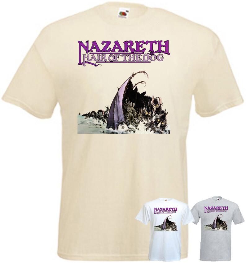 Футболка Nazareth Hair of the Dog v2 хард-рок группа белая натуральная все размеры S-5XL