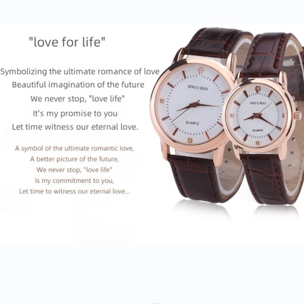 Mens Watch Luxurious Casual Quartz Leather Classic Round Dial Business Watch Suitable Gift for Your Partner
