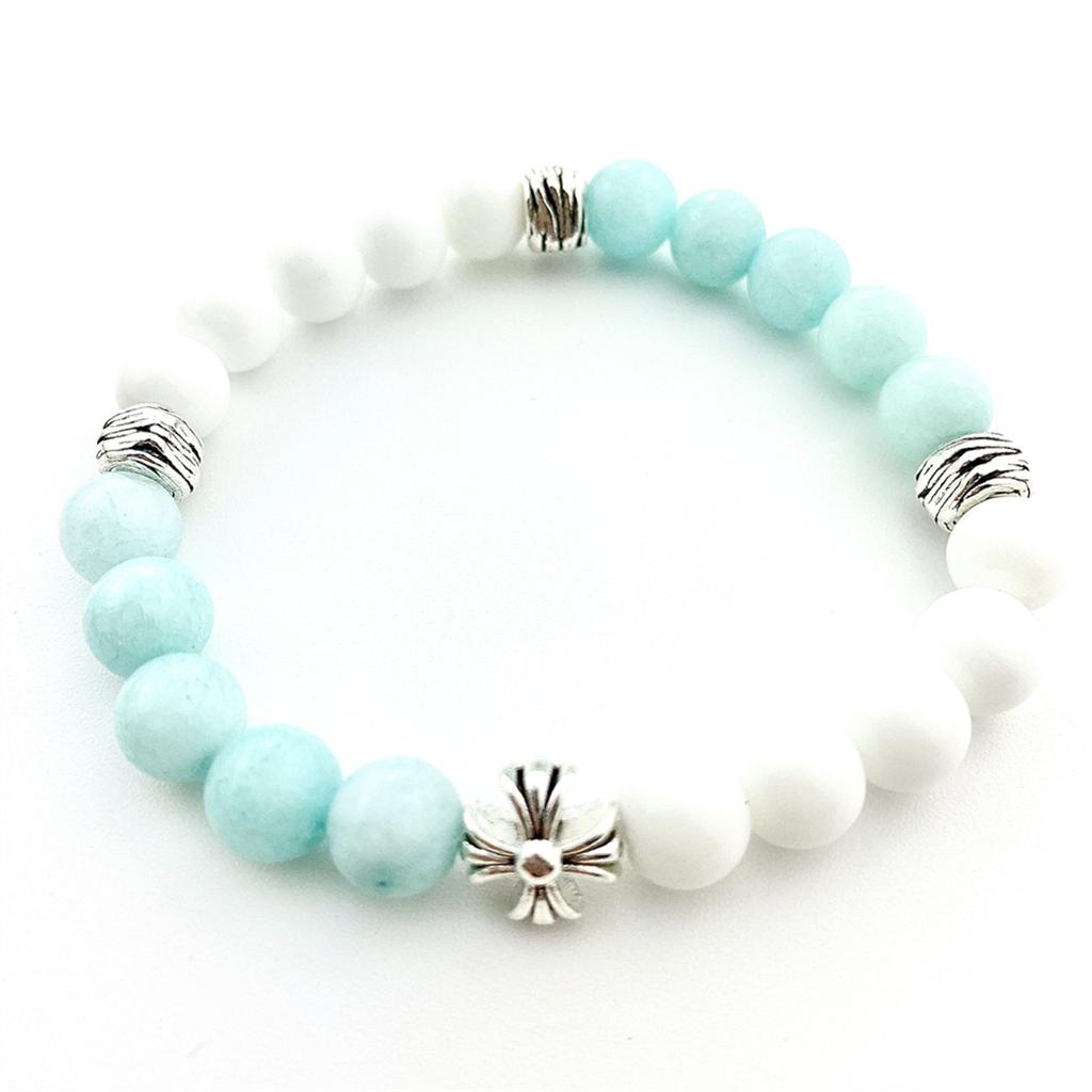 Браслеты из натурального бисера 8 мм, лавовый малахит, морганский камень, эластичный браслет с крестом, браслет для медитации, молитвы, подвеска для мужчин и женщин, ювелирные изделия для йоги