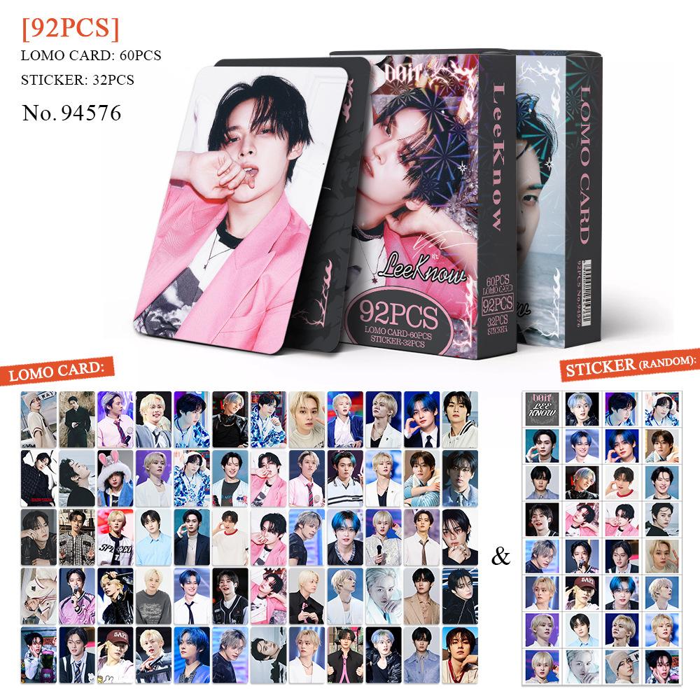 92 шт. Коллекция карт Skzoo Straykids Новая эксклюзивная фотокарточка Doit Феликс Хан I. Наклейка со звездой Периферия Lomo-карточка