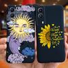 For Vivo Y53S 5G Case Vivo Y72 5G V2041 Phone Cover Silicone Cactus Soft Funda For Vivo Y52 Y 53s Y72 5G Sunflower TPU Bumper