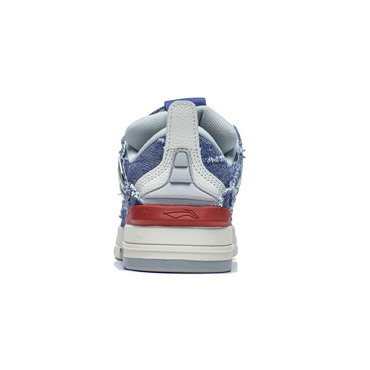 Li Ning We Wo Golden Denim Non-Slip Wear-Resistant Low-Top Casual Shoes Women Sneakers Blue White AECS074-10