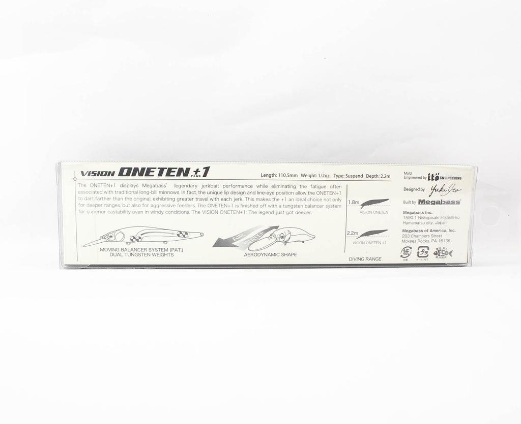 Megabass Vision 110 Oneten 1 Feet Suspend Lure Ito Wakasagi (0430)
