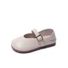 Girls Leather Shoes British Style Children Performance Shoes Simple Soft Sole Kids Flats Princess Shoes Solid Color 2024 New