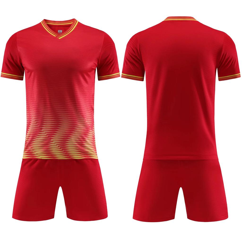 2026 high-end children's football jersey set, primary school football training jersey, boys and girls competition printed jersey