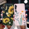 Чехол-сердце с подсолнухом для Xiaomi Mi Note 10 Pro, Чехол-бампер, Силиконовая задняя крышка для Xiomi Xiaomi Mi Note 10 Note10 Pro, Чехол
