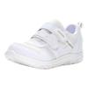 Carrot Lightweight Athletic Sneakers with Velcro Sizes for Boys and Girls Strap, 14cm-21cm, 0.5cm Adjustable, White, 16.0cm, 2E,