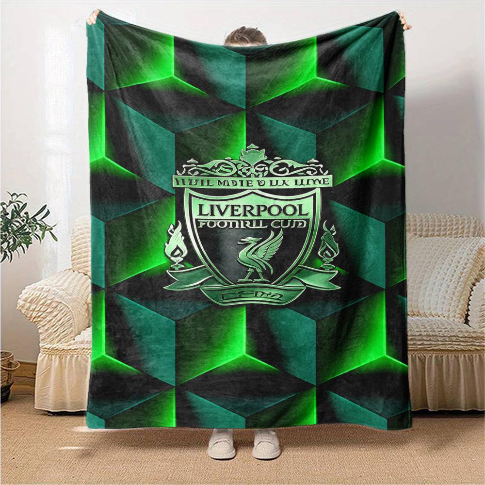 Liverpool Fc Logo Blanket Warmthful Decor Great For Office Sofa Bedding For All Occasions Playful Design Ideal Gift For Friends Family Couples Picnic