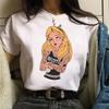 Punk Princess Printed Tshirt Cute Pattern Tee Mermaid Ariel Kawaii Girls TShirt Summer Womens Tops Harajuku T Shirt