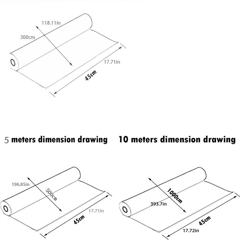 3M/5M/10M Виниловая пленка Самоклеящиеся Цветочные обои Съемный ПВХ Винтажный 3D-принт