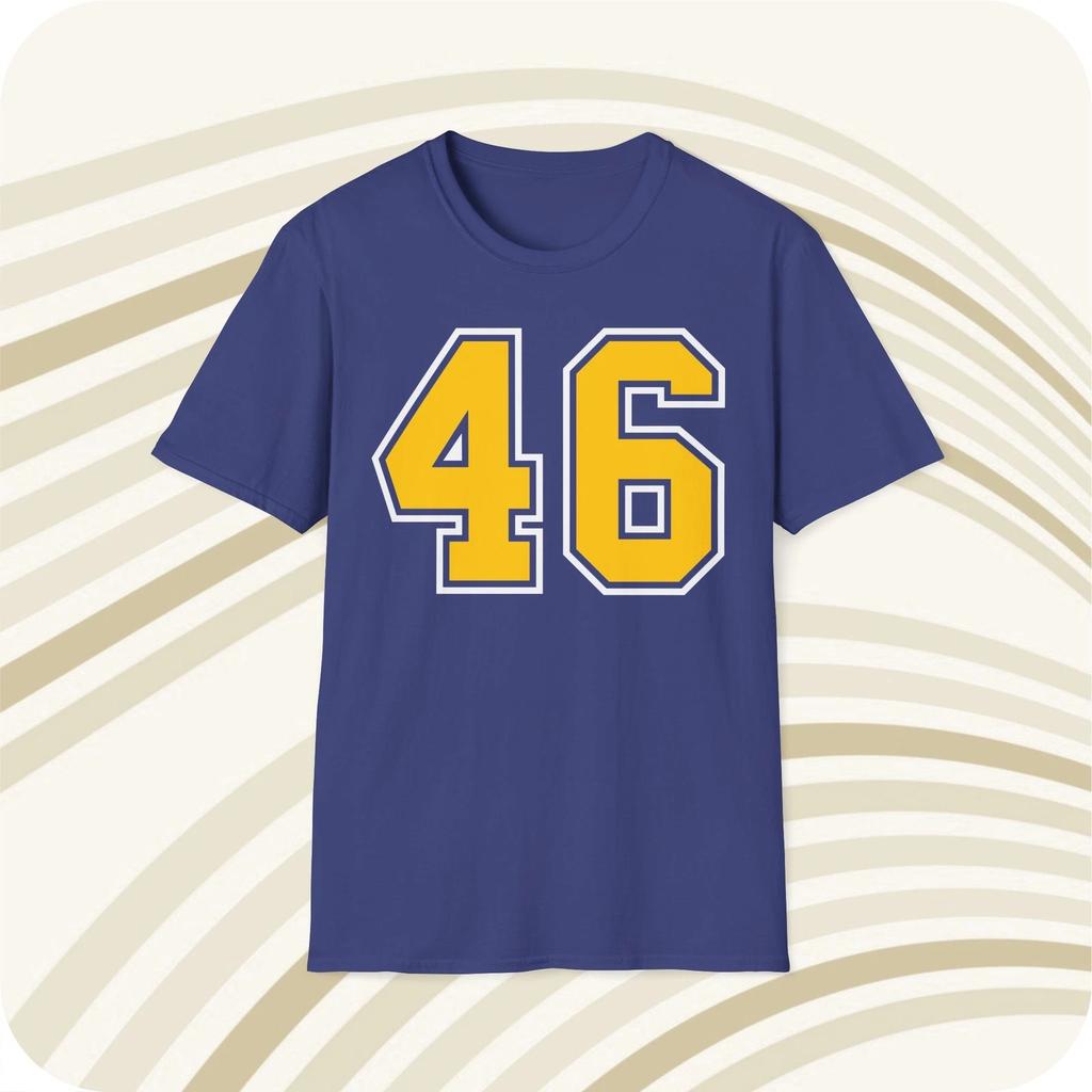 Chuck Muncie #46 San Diego Chargers Jersey T shirt - Front & Back Print