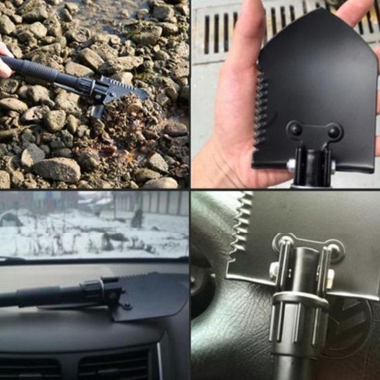 Multifunctional Folding Shovel High Durability Compact Size Portable Outdoor Digging Shovel Multi-Tool for Camping Backpacking