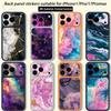 Арт с мраморным узором для iPhone 17 pro Max /17 pro Полное покрытие Наклейка Skin Wrap 3D Цветная Задняя Защитная Пленка-Стикер