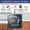 2D Flat, 1pc, Vintage Metal Aluminum Decorative Sign, Love and Coffee Theme, Retro Wall Art for Kitchen, Cafe, Coffee Shop, Couples Gift, Office