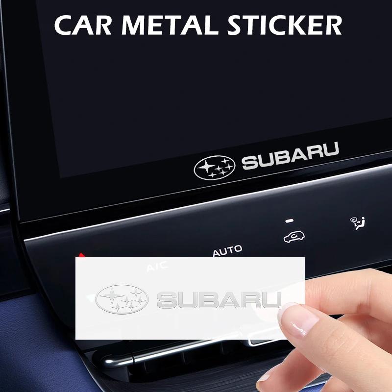 3D Car Styling Sticker Aluminum Emblem interior Speaker audio Badge for Subaru Forester Impreza Legacy Outback WRX STI Crosstrek nn1