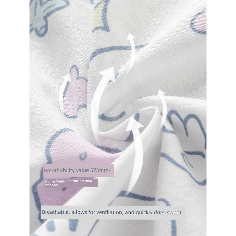 David Bella Kidsren's Short-Sleeved T-Shirt Girls' Pure Cotton Bottoming Shirt 2026 New Summer Wear Baby Girl Antibacterial Top