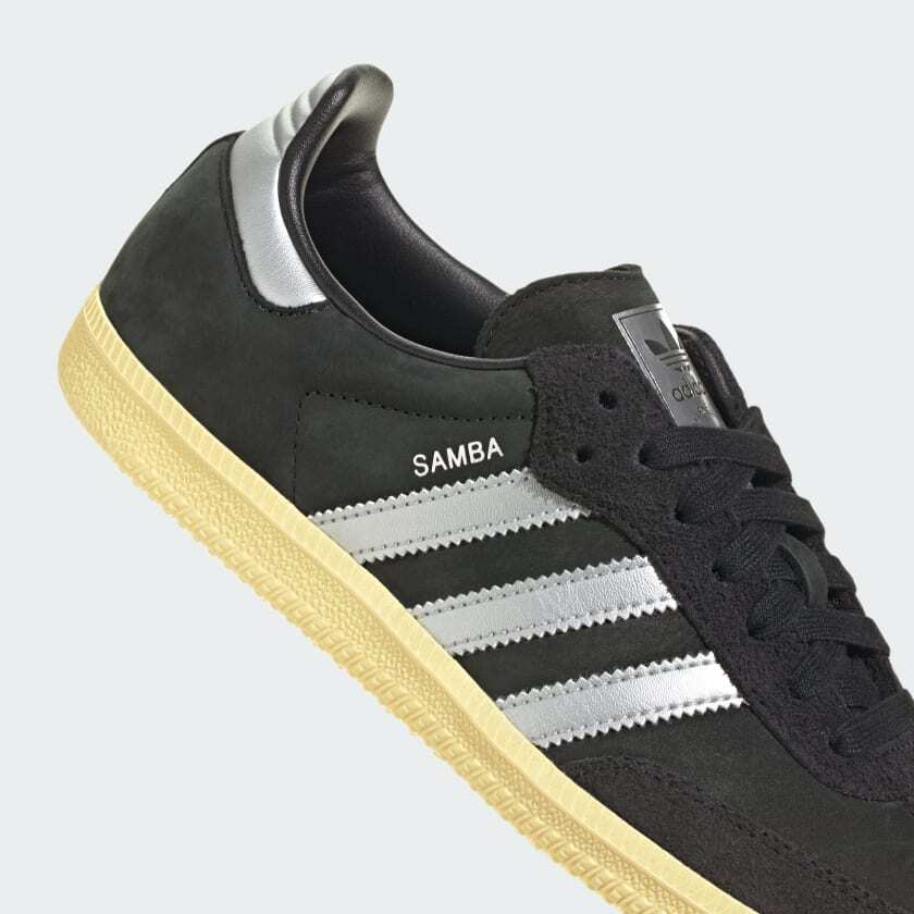 IE8128 adidas Originals Samba OG Черный Матовый Серебристый Почти Желтый (Женский)