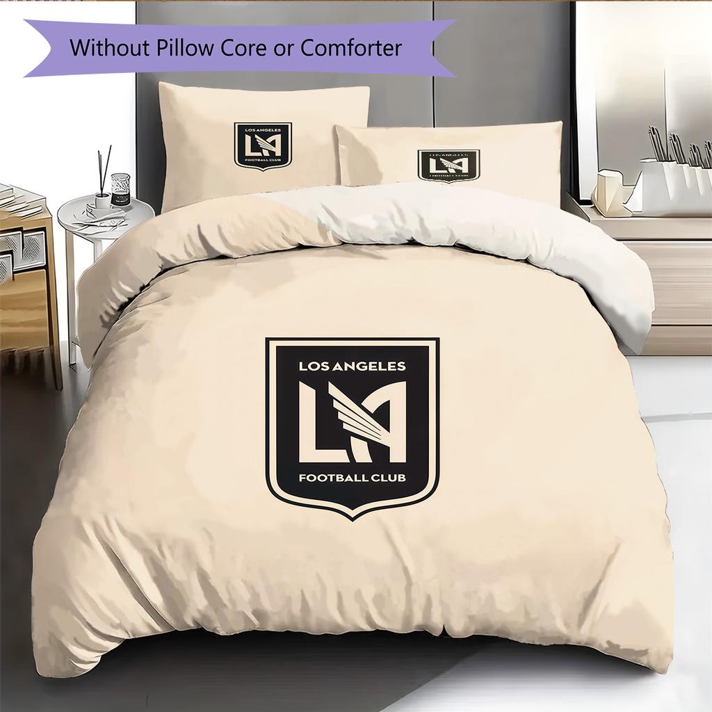 Los Angeles Football Club Pattern Bedding Quilt Set Home Decoration Gift (1 * duvet cover + 2 * pillowcase without core)