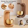 Wooden Magnetic Windbell Home Hanging Door Decoration Crafts Beige Brown Door Bell Wall Bohemian Decor Outdoor Ornaments Decor