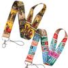 Tarot Cards Postage Stamps Neck Strap Lanyards ID Badge Card Holder Keychain Mobile Phone Strap Ribbon Webbing Necklace