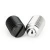 Factory Supply 10pcs Groove Ball Plunger M4~M24  Carbon/Stainless Steel  Spring Loaded Plunger Steel Ball Fastening Spring Screw
