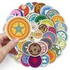 50 Magic Circle Personalized Doodle Cartoon Witch Decorative Laptop Suitcase Stickers