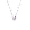 Strawberry Crystal Butterfly Necklace Women's Summer Sense Niche Design Collarbone Chain 2023 New Trendy Temperament Accessories
