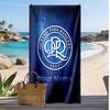 Queens Park Rangers FC Personalized Printed Beach Towel Soccer Logo Support Custom Name Text Absorbent Towel For Sport Travel Special Gift