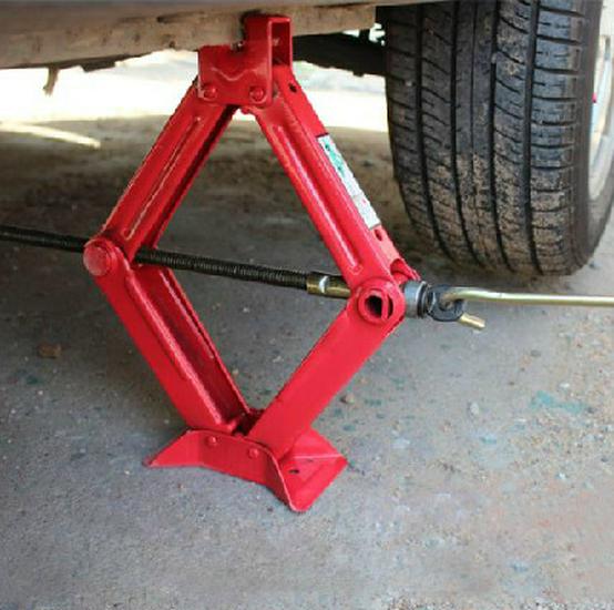 2.0T Автомобильный домкрат с ножничной ручной рукояткой, для экстренного использования на открытом воздухе, черный