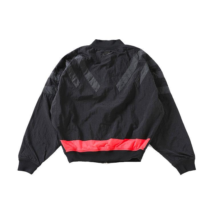 Air Jordan 6 Srt LGC Нейлоновая куртка с молнией во всю длину и воротником-стойкой Верхняя одежда Мужская куртка Черная BV5406-010