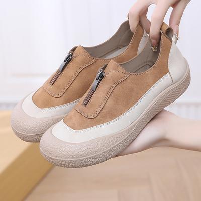 Женские кроссовки Модная обувь Весенний тренд Повседневные балетки Женская Новая мода Комфорт Бежевые Вулканизированные Туфли на платформе для женщин