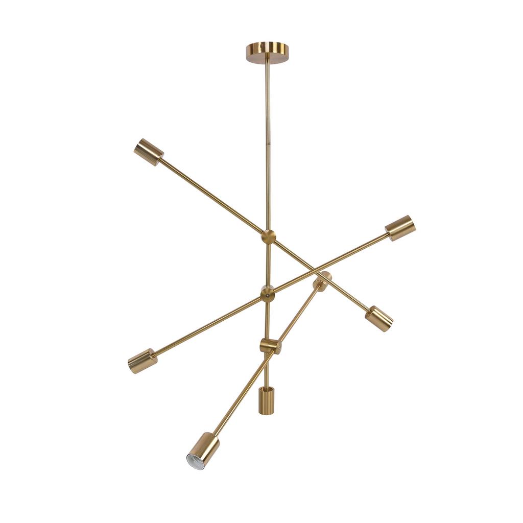 Подвесной светильник на 6 лампочек, геометрический стиль, уникальный дизайн, прочный, долговечный подвесной светильник