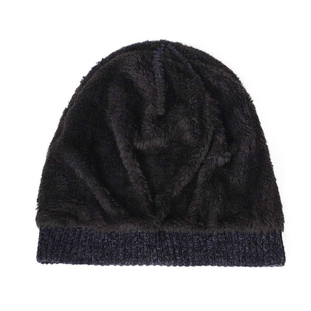Comfortable Men's Winter Knit Hats Soft Knitted Cap New Beanies Cap