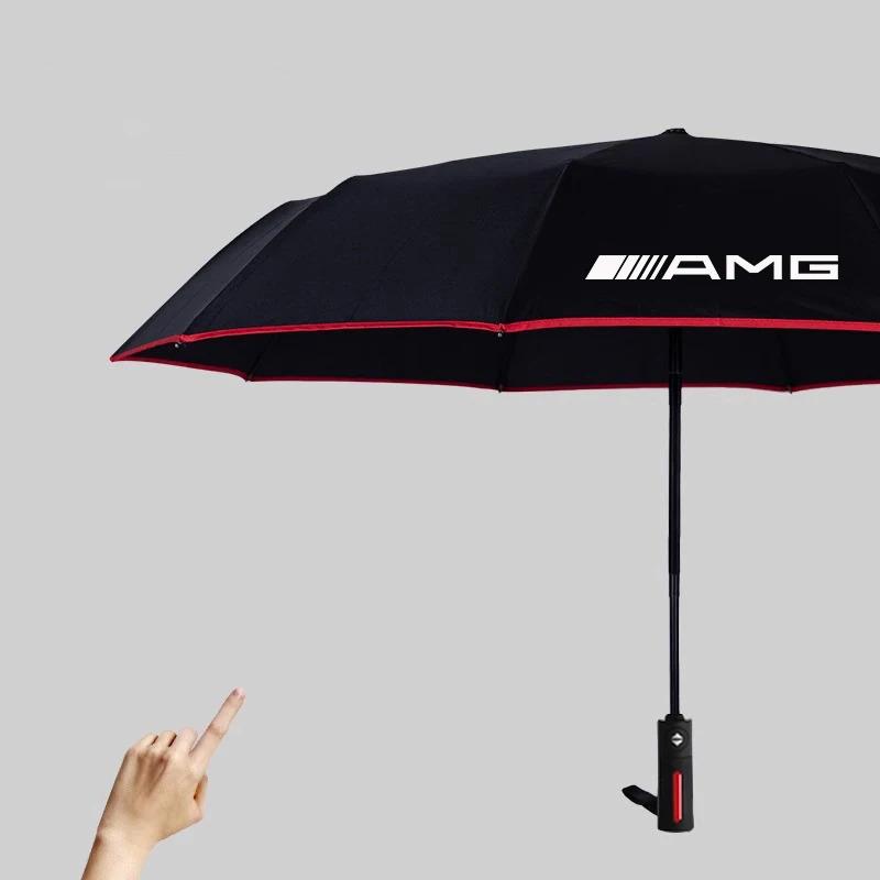 Автомобильный автоматический складной ветрозащитный солнцезащитный зонт для Mercedes-Benz A C E S V Class AMG GLC Sprinter ML SLK CLS GLA GLK SL Vito